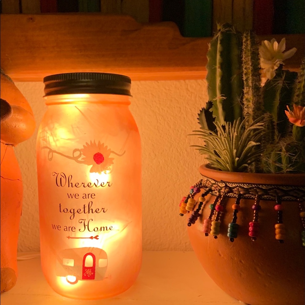 Glamping jar light!
